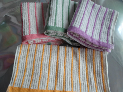 高陽毛巾廠家超低價供應 純棉條紋毛巾，品質與實惠并存